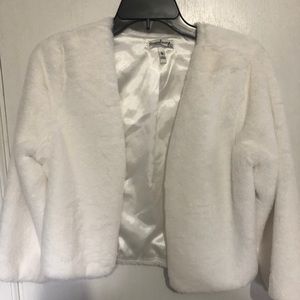 Faux fur short jacket